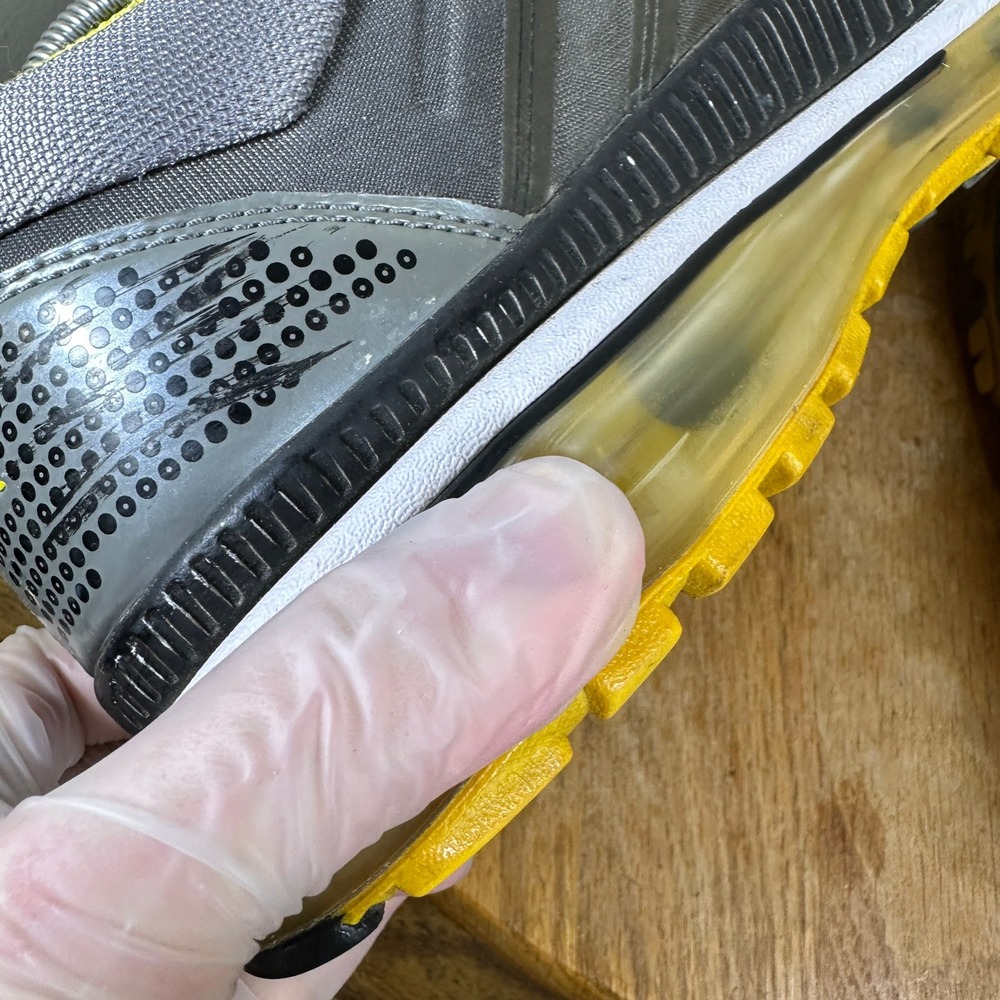 Nike Air Max+ 2009 Mens Running Shoes Grey Yellow 354744-012 Size 12 - Picture 7 of 10